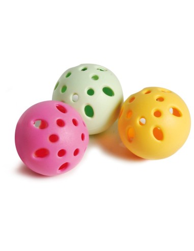 Gioco per Gatti 106048 con 2 Palline in Plastica per Felini Colori